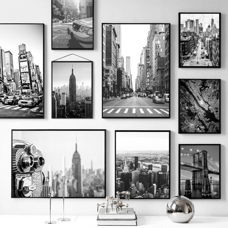 Photography New York - Pintura em tela sem moldura, nova,