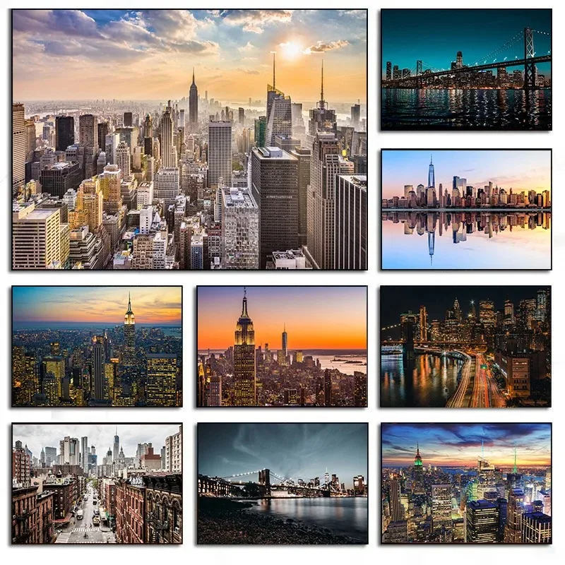 Photography New York - Nova york cidade noite skyline paisagem