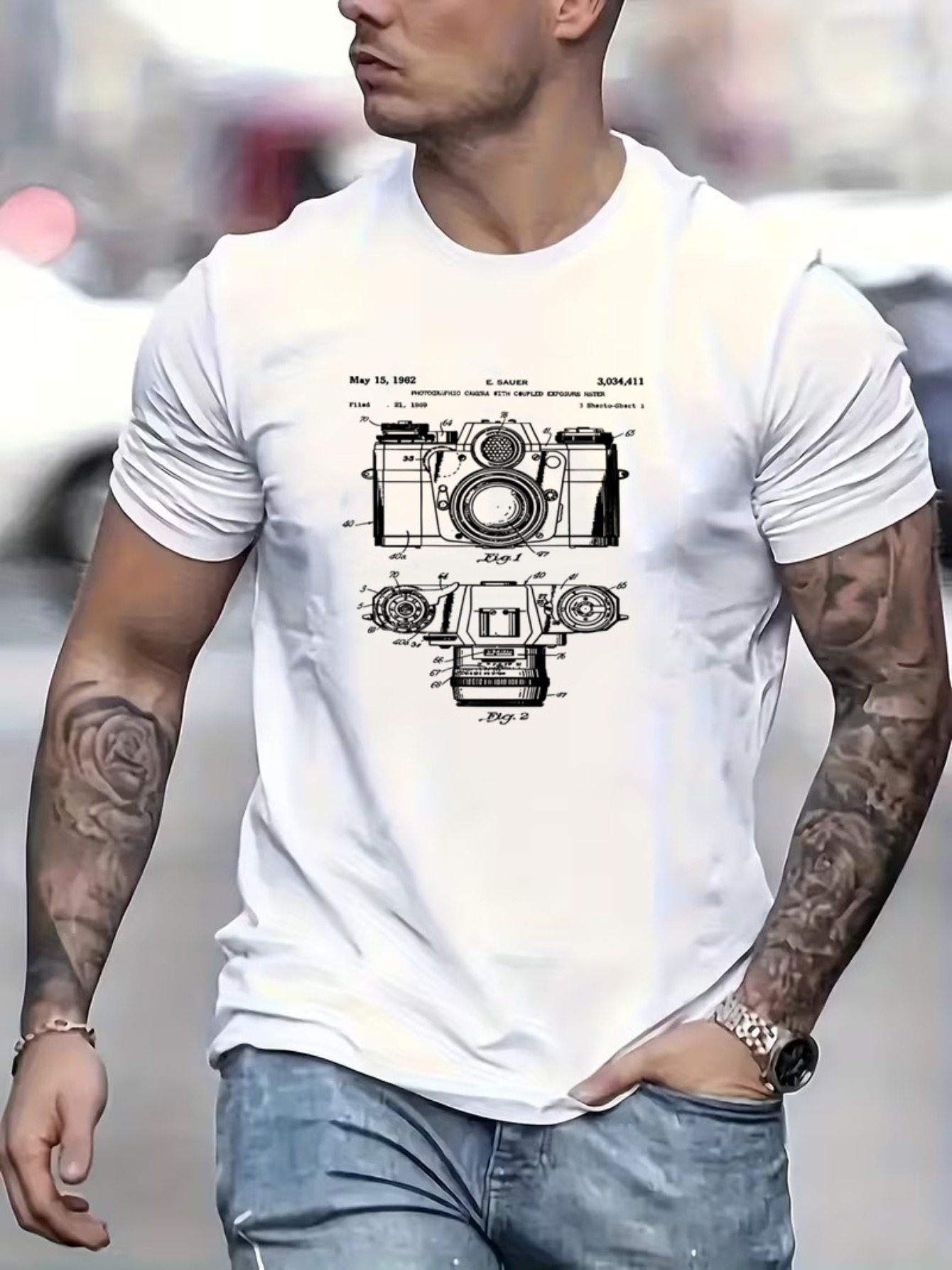 Photography Sim - Camiseta Masculina Estampada com Estampa de