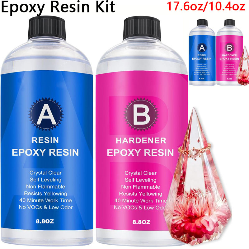 Photography Desk - Kit de resina epóxi transparente, 17.6oz/10.4oz,