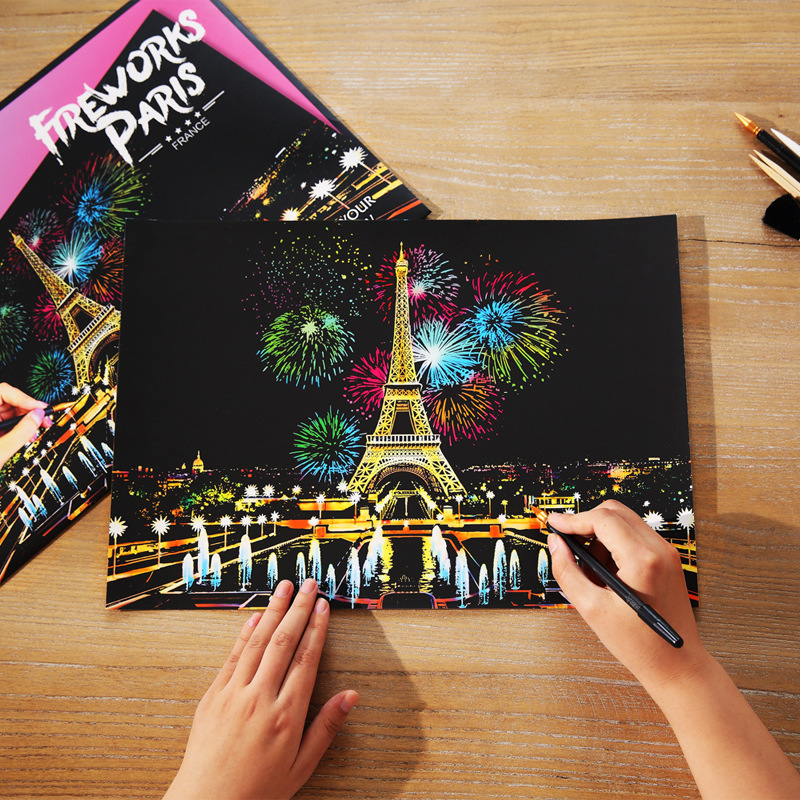 Pintura de Raspar Colorida DIY - Photography New York avaliação e preço