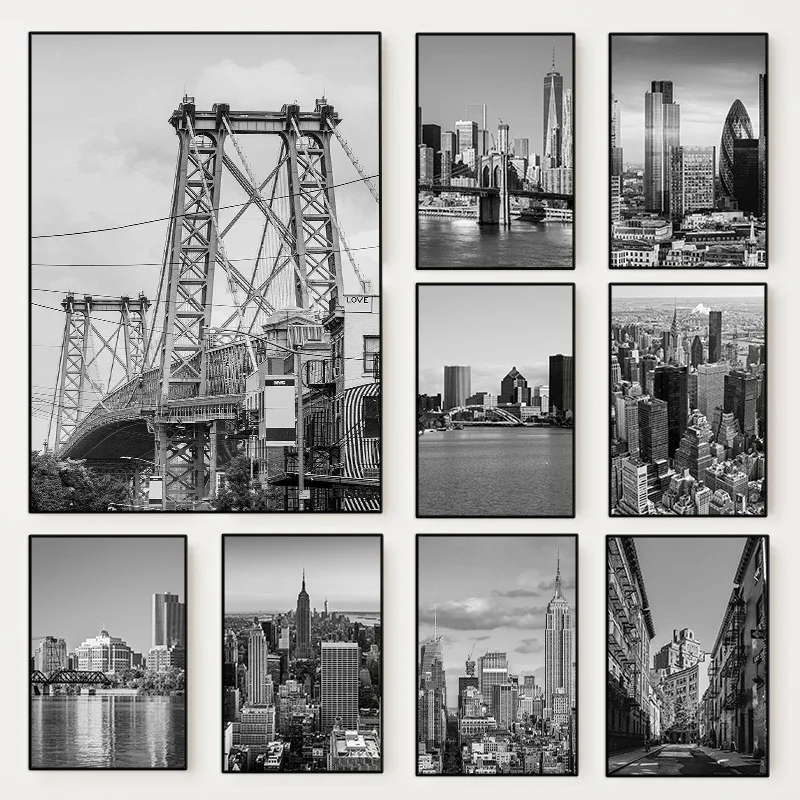 Pintura em tela 2D, preto e br - Photography New York avaliação e preço