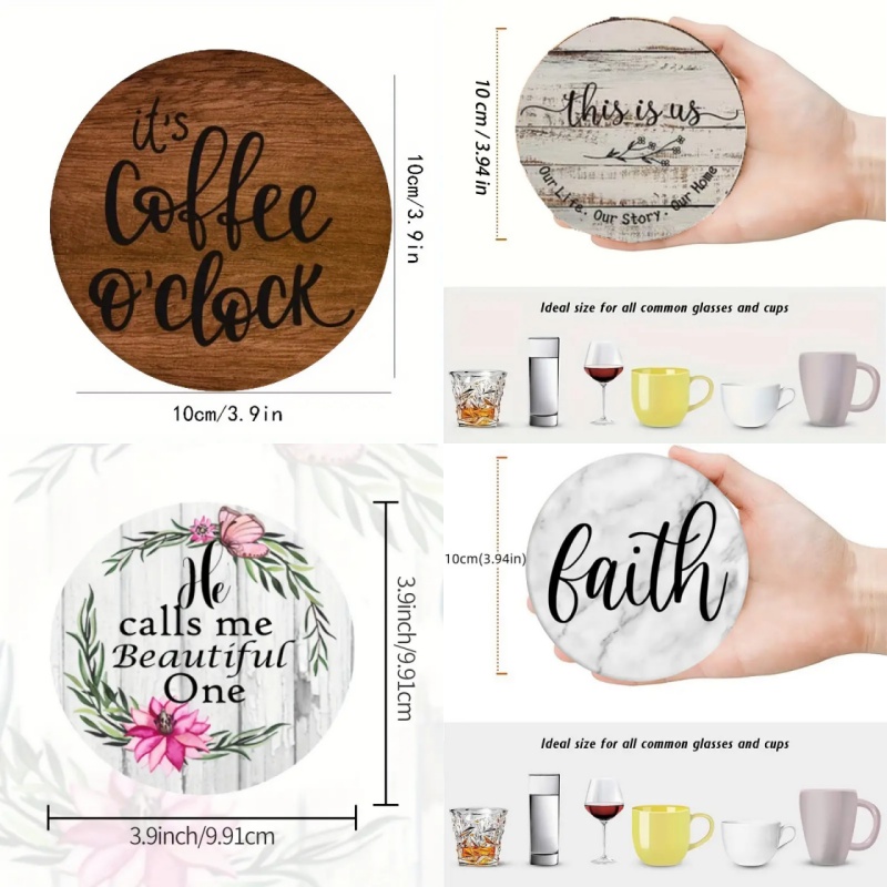 6 Peças de Porta-Copos de Mesa - Photography Desk avaliação e preço