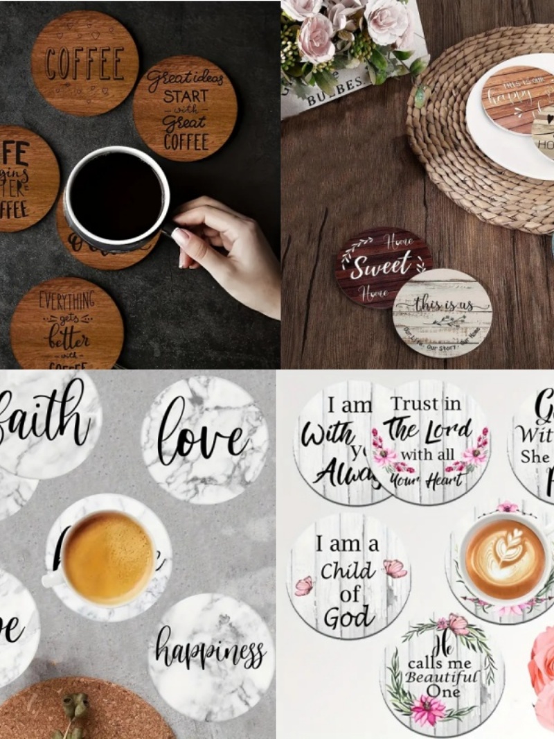 6 Peças de Porta-Copos de Mesa - Photography Desk avaliação e preço