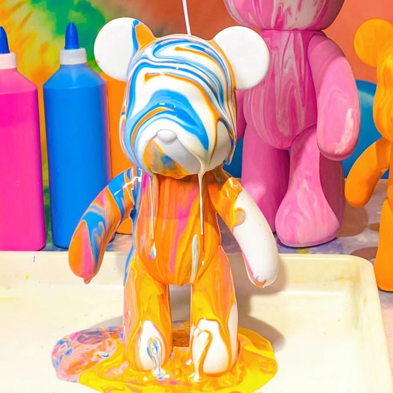 23cm diy pintura fluido urso f - Photography Desk avaliação e preço